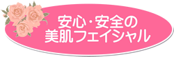 安心、安全の美肌フェイシャル